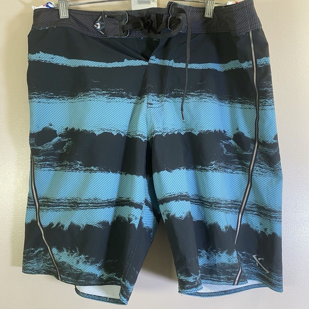 Lost Mayhem Carbon Series Mens 34  Blue Surf Skate Swim Trunks Board Shorts